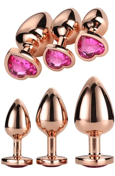 Gleaming Love Roségold Plug-Set