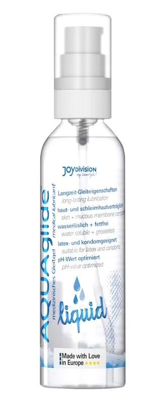 Gleitgel „AQUAglide liquid“ mit fließender Konsistenz Joydivision Präparate
