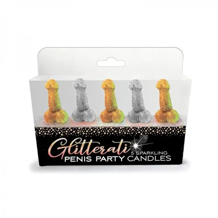 Glitterati 5 Sparkling Penis Party Candles