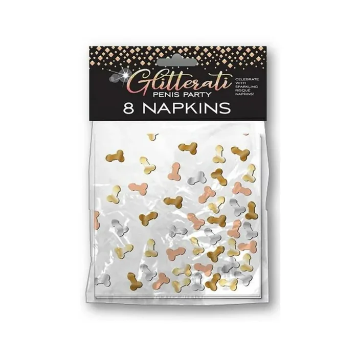 Glitterati Penis Party Napkins – Pack Of 8