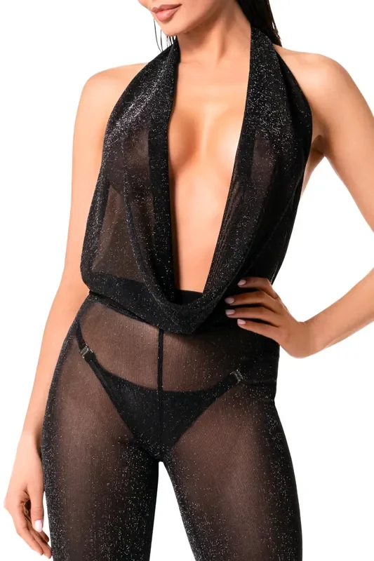 glitzernder Overall