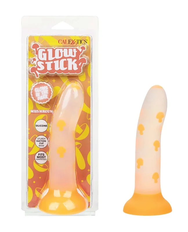 Glow Stick Mushroom Suction Cup Dildo – Gold
