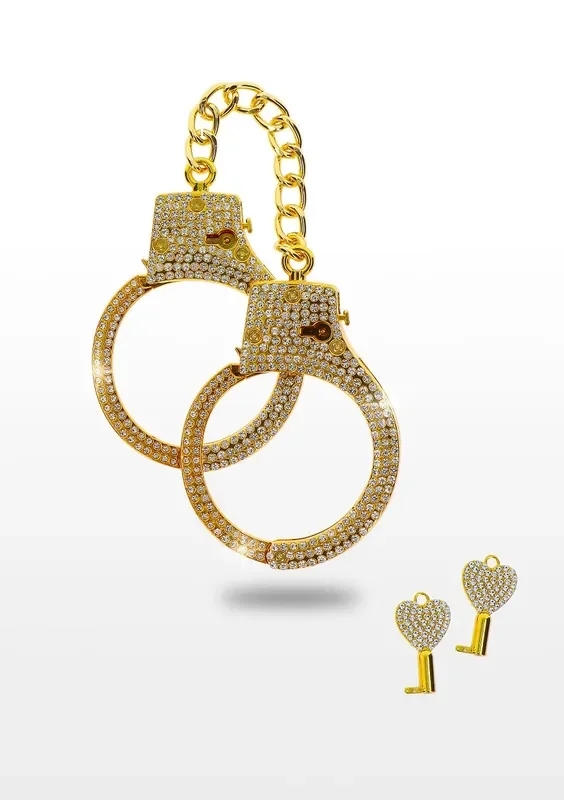 Goldene Diamant-Handschellen