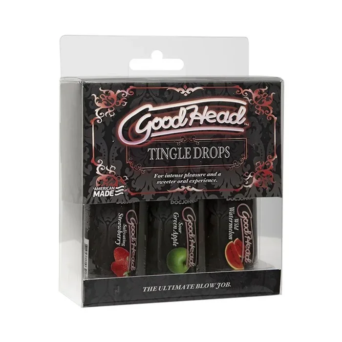 GoodHead – Tingle Drops – 3-Pack (Watermelon, Green Apple, Strawberry)
