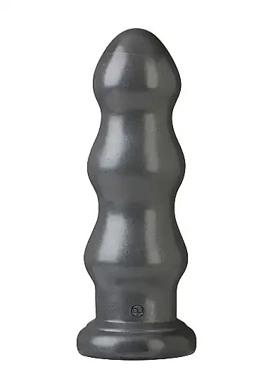 Großer Dildo mit 3 Wellen – grau