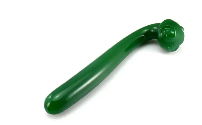 Grüner Glasdildo