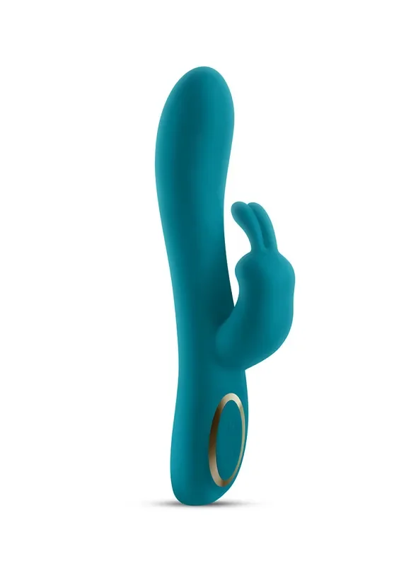 Grüner Rabbit mit 2 Fingern