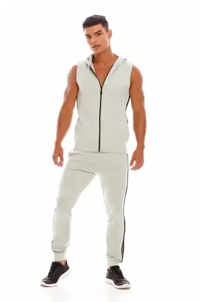Grünes Hoodie Tank