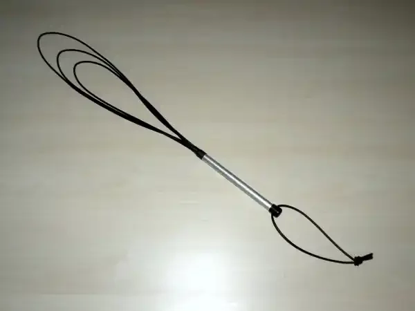 Gummi Genusspeitsche 3 mm mit Aluminiumgriff