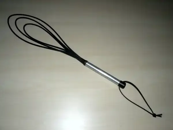 Gummi Genusspeitsche 5 mm mit Aluminiumgriff