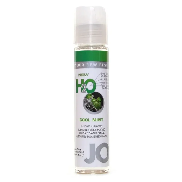 H2O Cool Mint Flavored Lubricant in 1oz/30ml