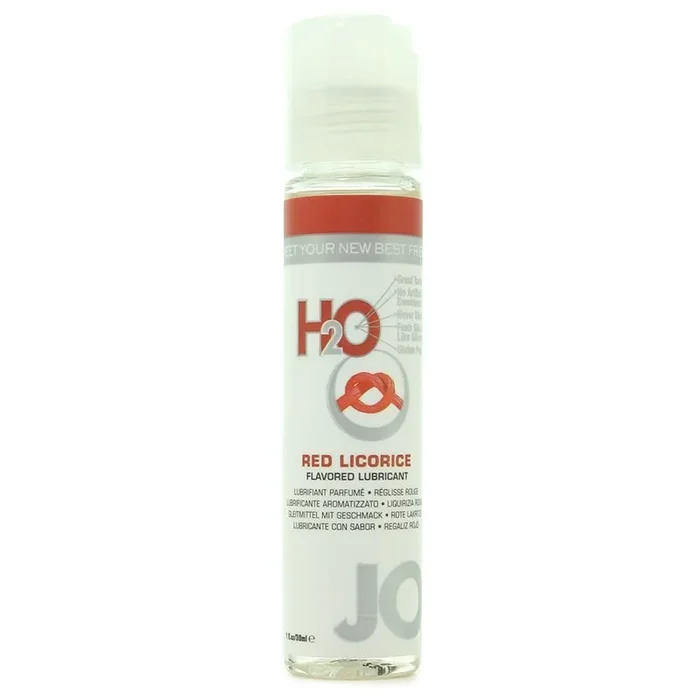 H2O Red Licorice Flavored Lubricant in 1oz/30mL