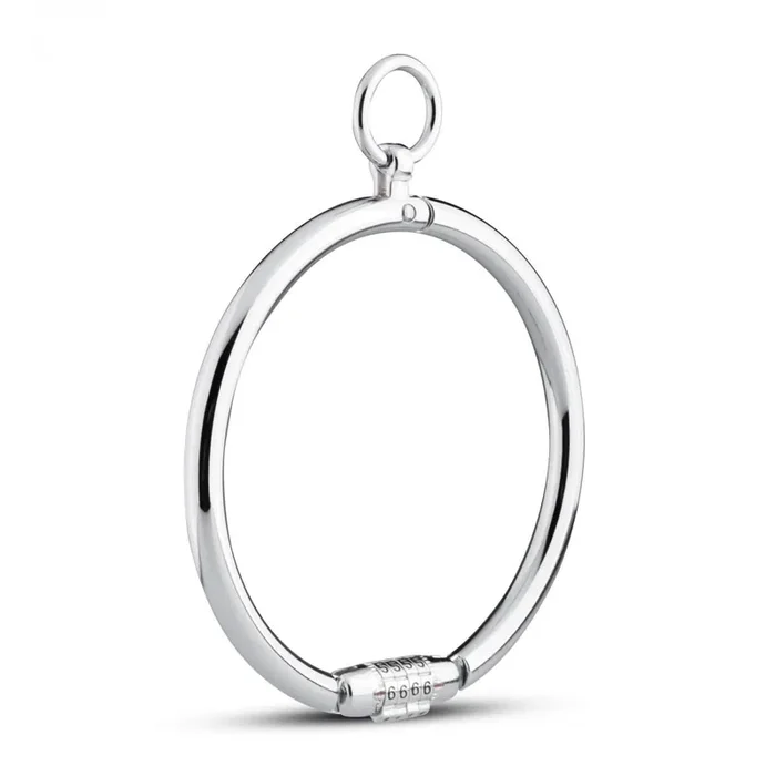 Halsband aus Metall mit Kombinationsschloss