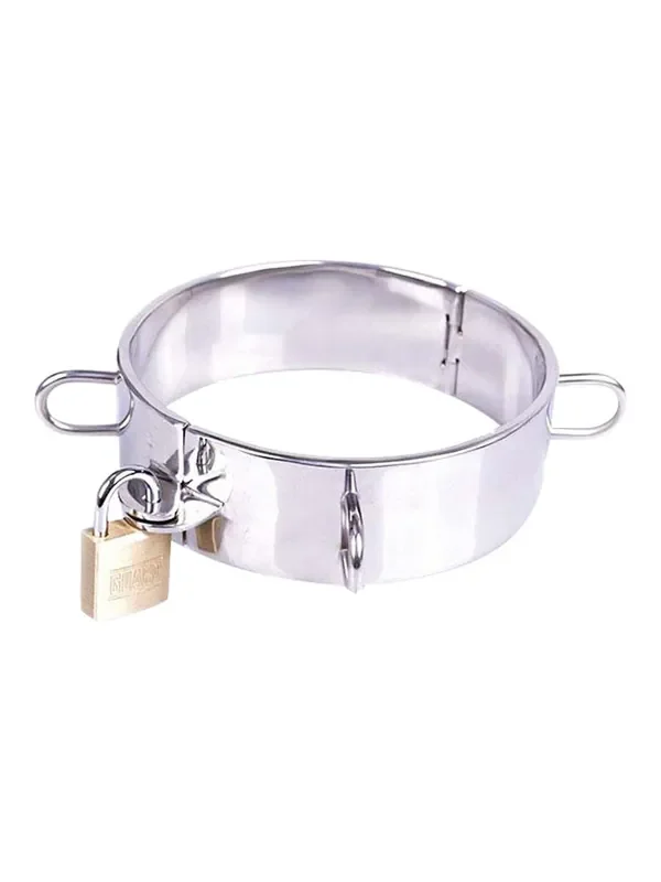 Halsband aus Metall mit Schloss