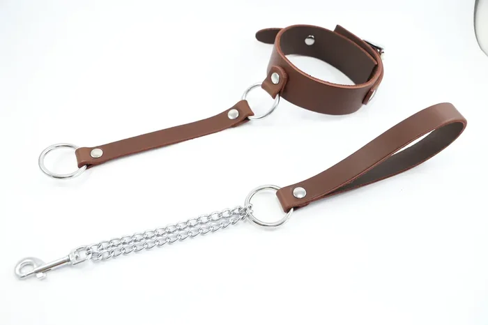 Halsband mit abnehmbarer Kettenleine