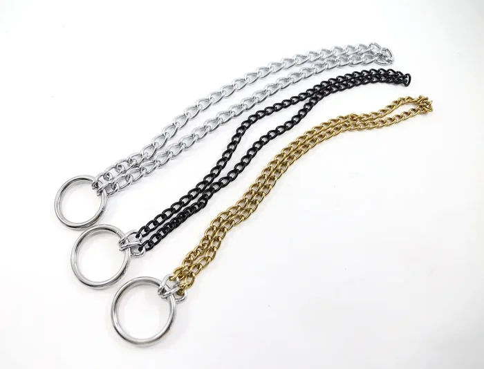 Halskette mit O-Ring Gold Schwarz