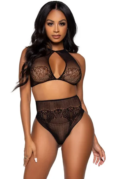 Halter Crop Top & Tanga-Slip