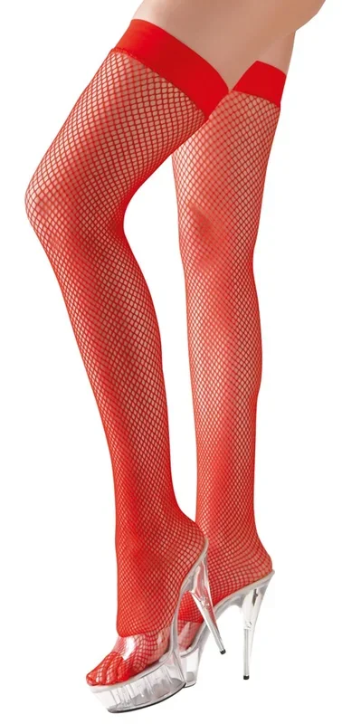 Halterlose Strümpfe aus feinmaschigem Netzmaterial Cottelli LEGWEAR