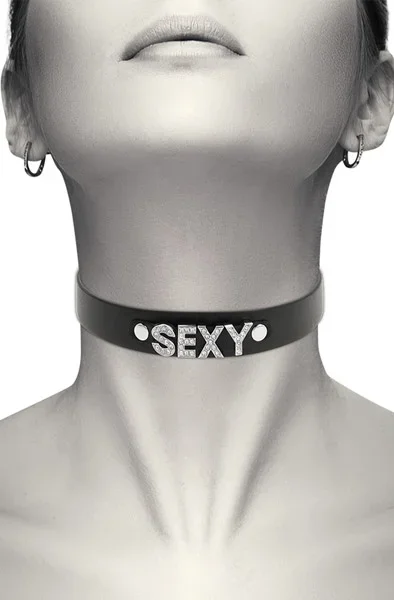 Hand Crafted Halsband aus veganem Leder sexy