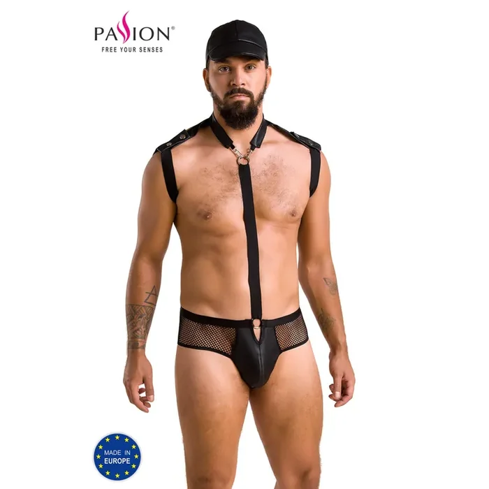 Harness Set mit Netzeinsätzen für Ihn (Grösse S-M)
