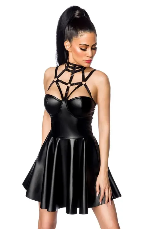 Harness-Wetlook-Minikleid