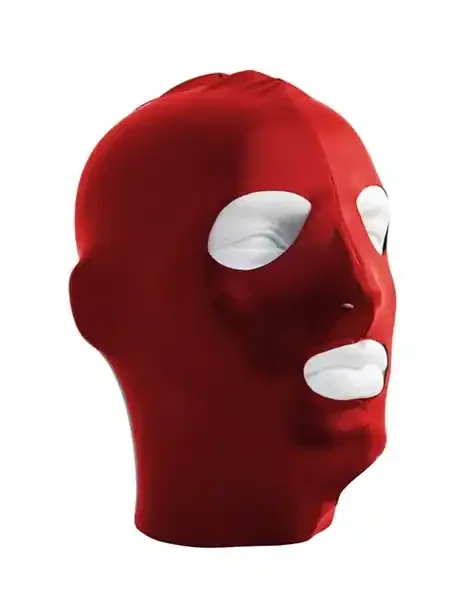 Haube mit Augen- und Mundöffnung