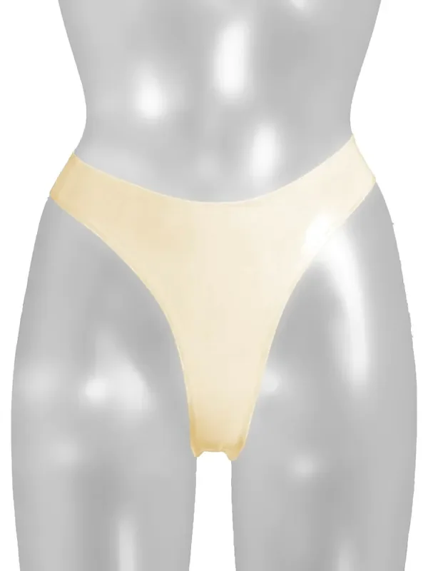 Hautfarbener Latex-String