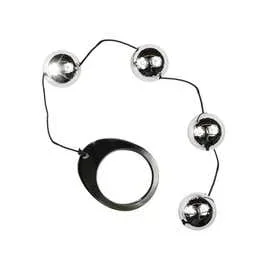 Heavy Metal Anal Beads Analkugeln silver