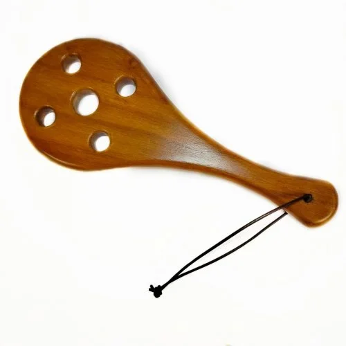 Heftiges Spanking-Paddel »Bullseye« aus Holz