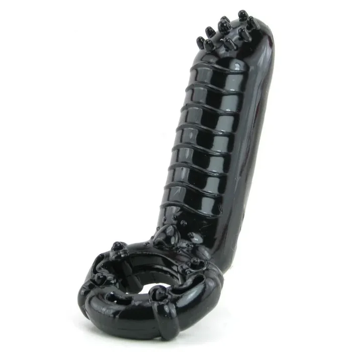 Hero Cock Ring and Clitoral Massager in Black