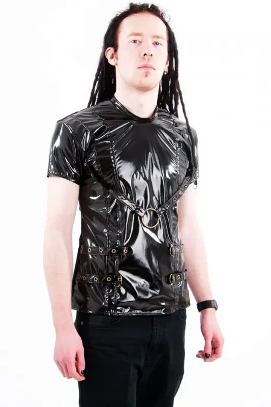 Herren Lack Morph Top golden steam