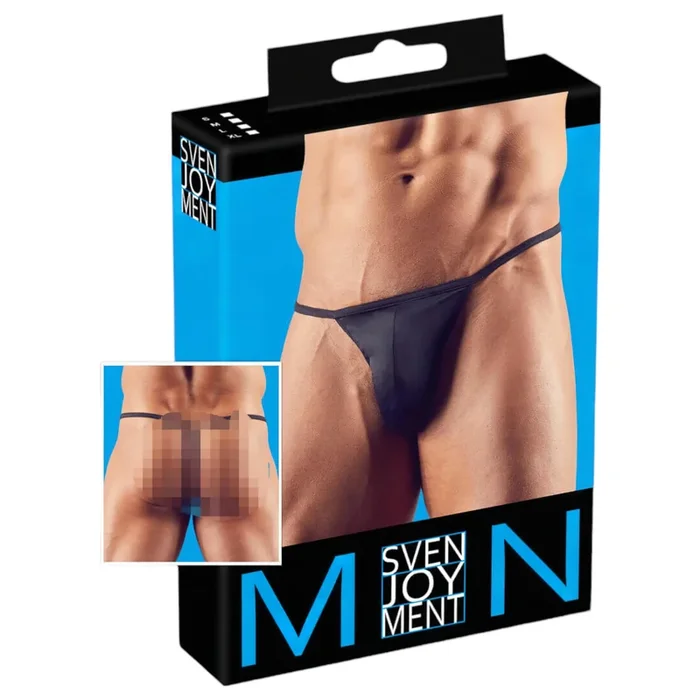 Herren-Mini-String (schwarz) – M