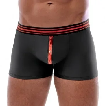 Herren Pants Schwarz/Rot M