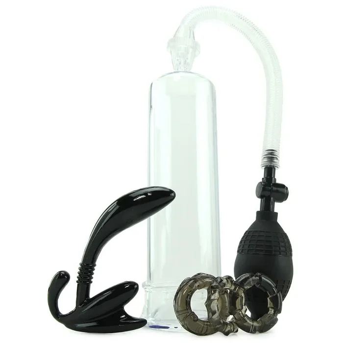 His Essential Pump Kit in Clear/Black