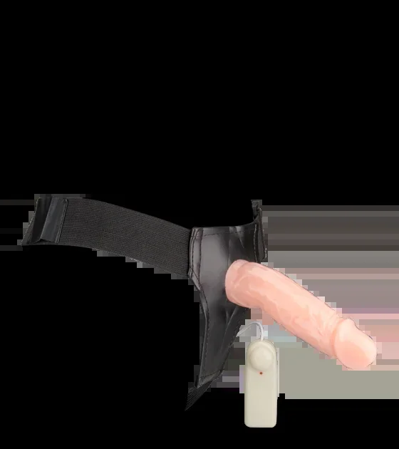 Hohler XL-Umschnalldildo mit Vibration