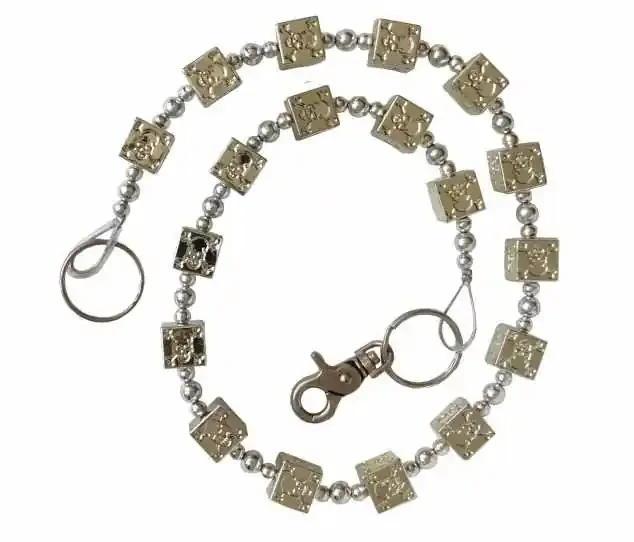 Hosenkette mit Totenkopfwürfel
