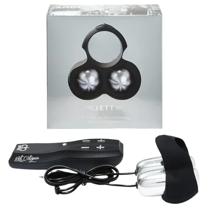 HOT Octopuss JETT – 2-Motoren Eichelvibrator (schwarz)