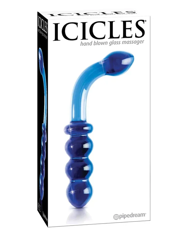 Icicles No. 31 Hand Blown Glass – Blue G Spot