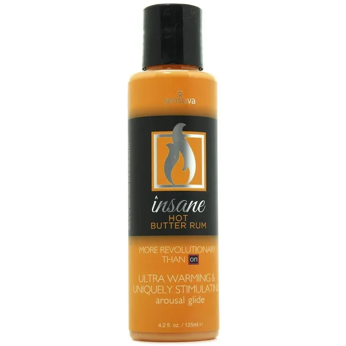 INSANE Warming Hot Butter Rum Arousal Glide in 4.2oz/125ml