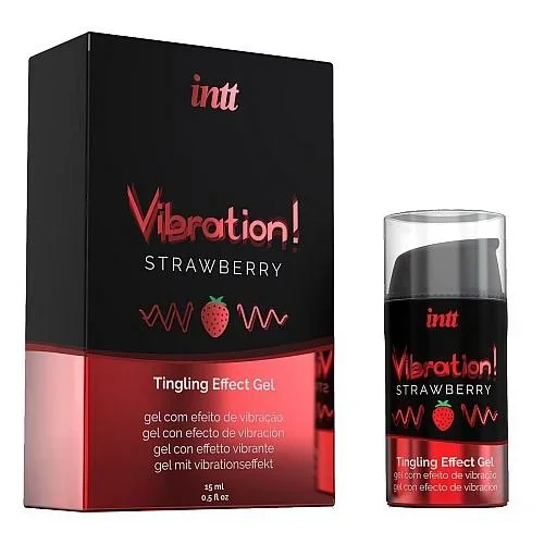intt Vibration! Strawberry – Tingling Effect Gel 15 ml