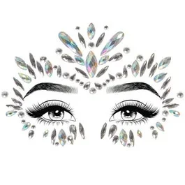Iris Face Jewels – Schmuck Sticker – clear | AKTION