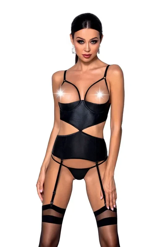 Jannies Open Cups Korsett – Schwarz