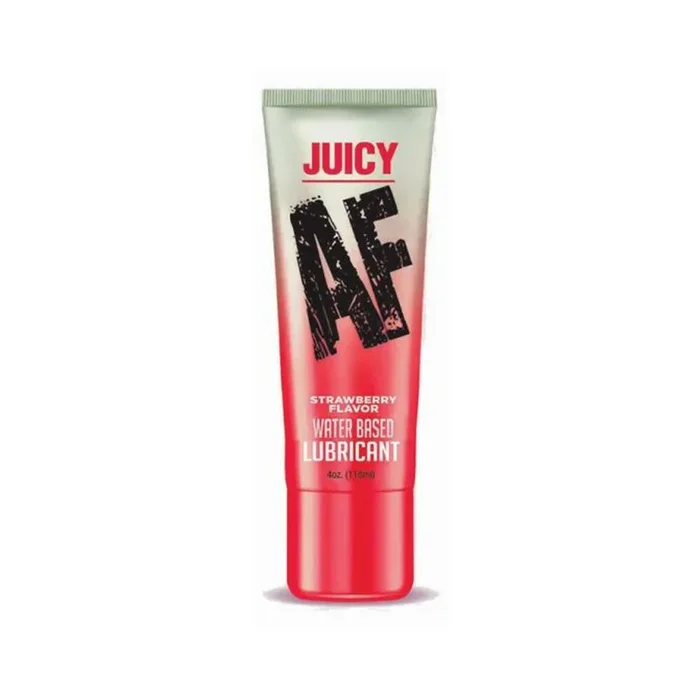 Juicy Af Water-based Lube – Strawberry 4 Oz