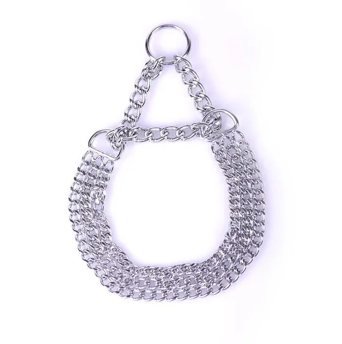Kettenhalsband mit Ringen