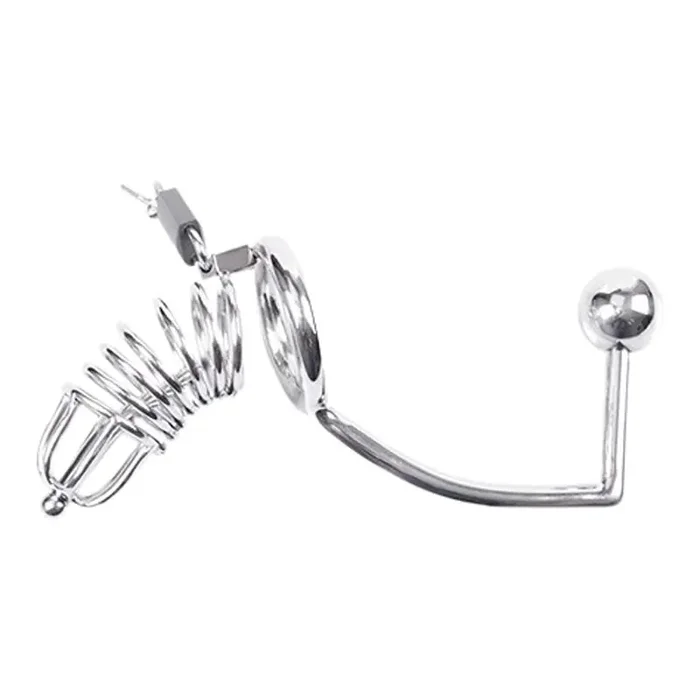 Keuschheitskäfig mit Analplug