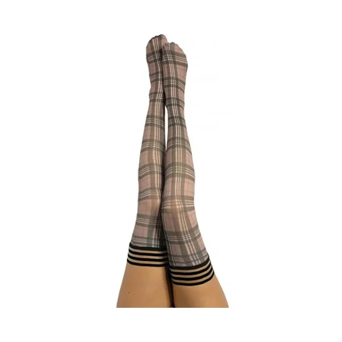 Kixies Lori Tan/grey Plaid – Size A