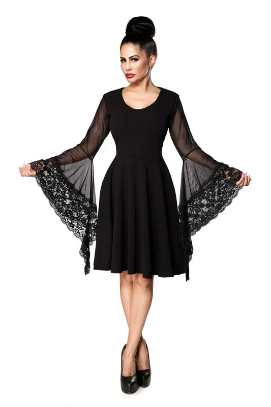 Kleid mit Trompetenärmeln