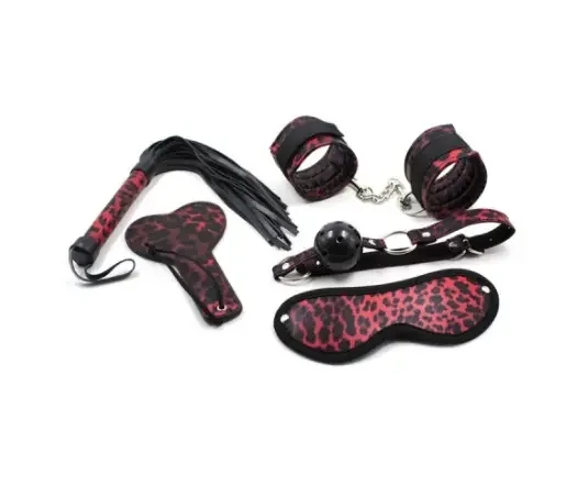 Kleines Fessel-Set im Leoparden-Look