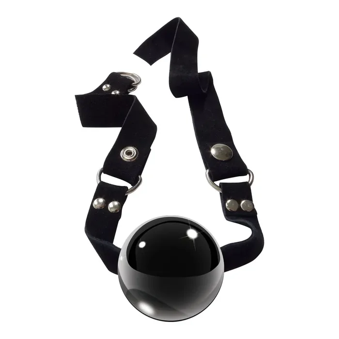 Knebel aus Glas Icicles No 65 in Schwarz