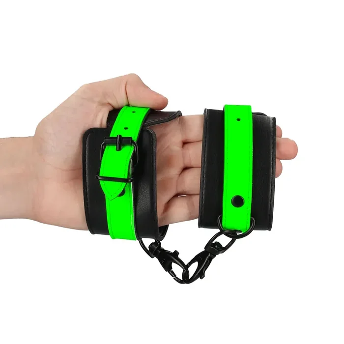 Knöchelstulpen Glow in the Dark – Neon Grün/Schwarz